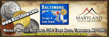 Baltimore Stamp and Coin Show - April 11, 2026