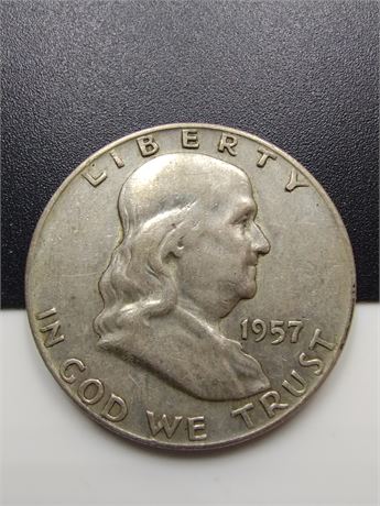 1957 D Franklin Half Dollar