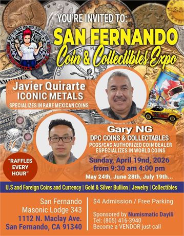 San Fernando Coin & Collectibles Expo