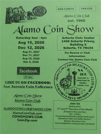 Almo Coin Club Show | Aug 21st