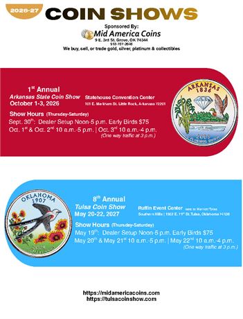 8TH ANNUAL TULSA COIN SHOW