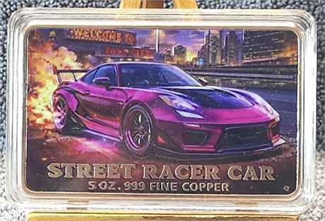 Street Racer Car - 5 oz, .999 Copper Bar