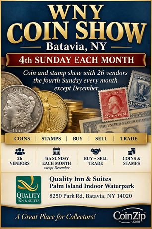 WNY COIN SHOW | Batavia, NY | Sept 27th