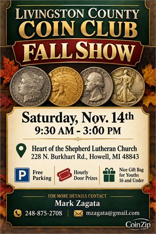 Livingston County Coin Club Fall Show